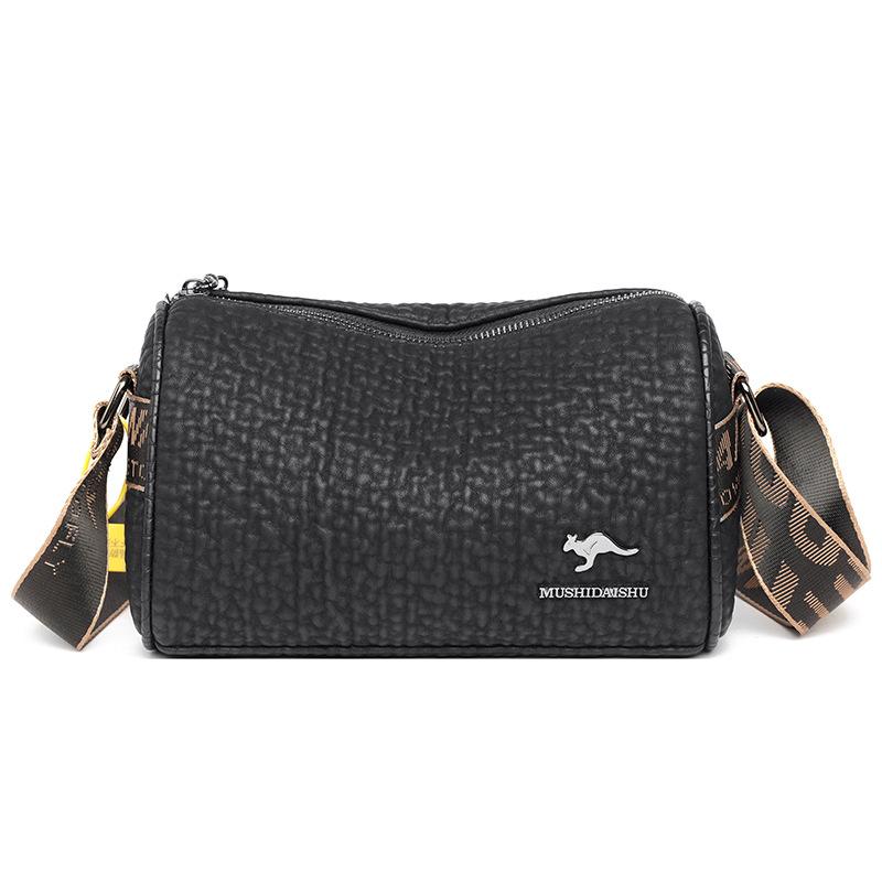 New trendy wide shoulder strap spring and summer women's shoulder bag versatile pen holder bag simple atmospheric oblique span bag