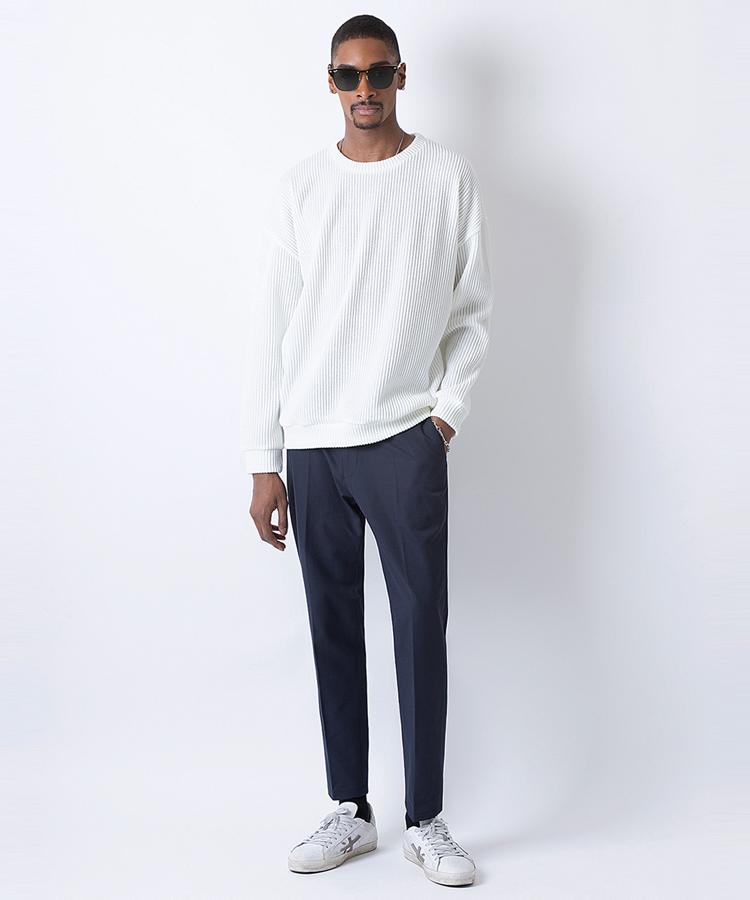 Seuteulaikeu Chino Slim Tapered Trousers (Navy)