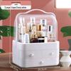 Cosmetics & Jewelry Organizer: Dustproof Storage Rack for Skincare, Lipstick & More