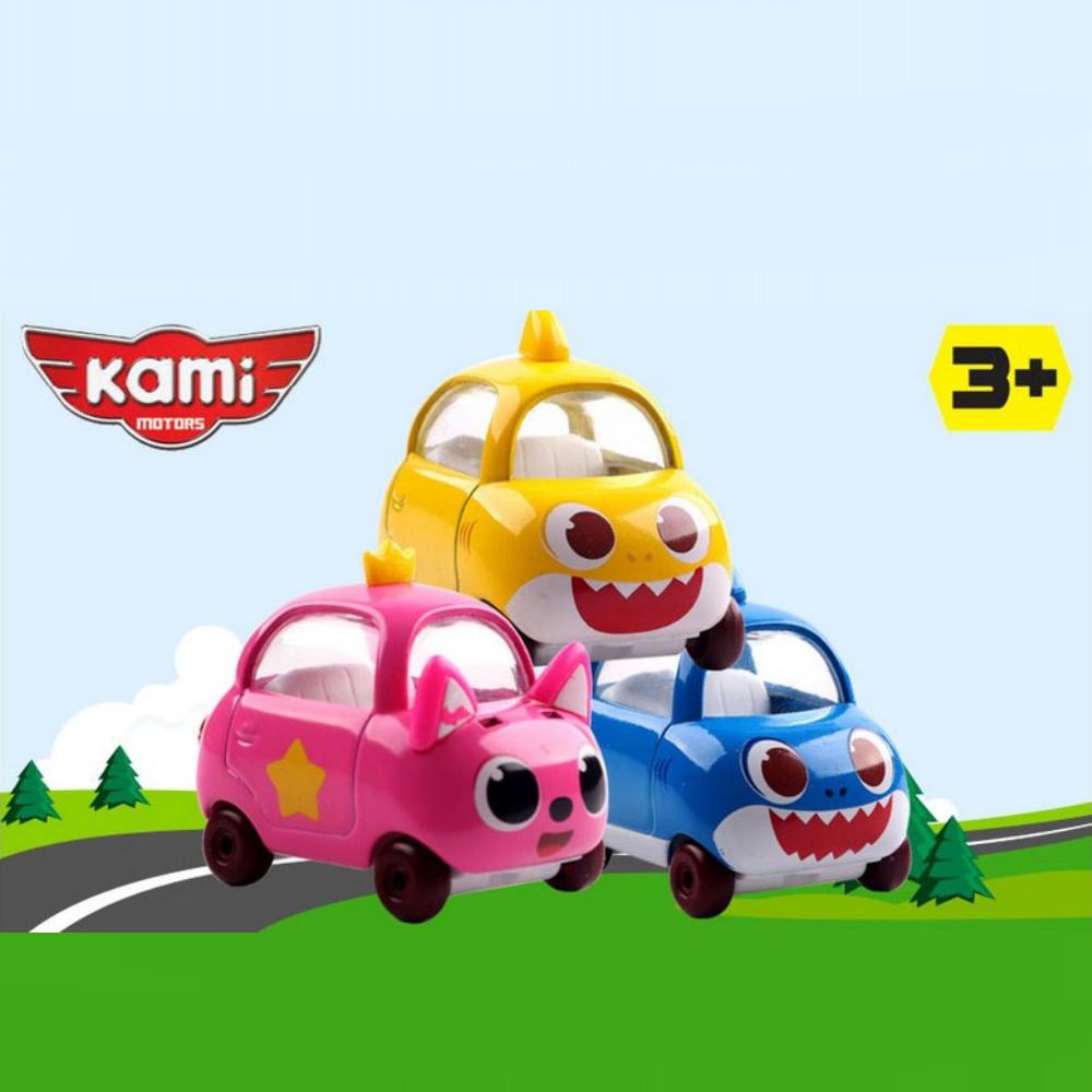 Pinkfong Babyshark Mini Car Diecast Metal Toy Kamicar Toy 10 Types