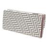 [Inden-ya] Chevron Long Wallet with Purse FT 7606 CHEVRON