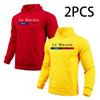 2pcs Hoodies Male Autumn Winter Hooded Long Sleeve Pullover Urban Casual Fashion Hoody Top Home Outdoor Comfort Warm Sweatshirts
