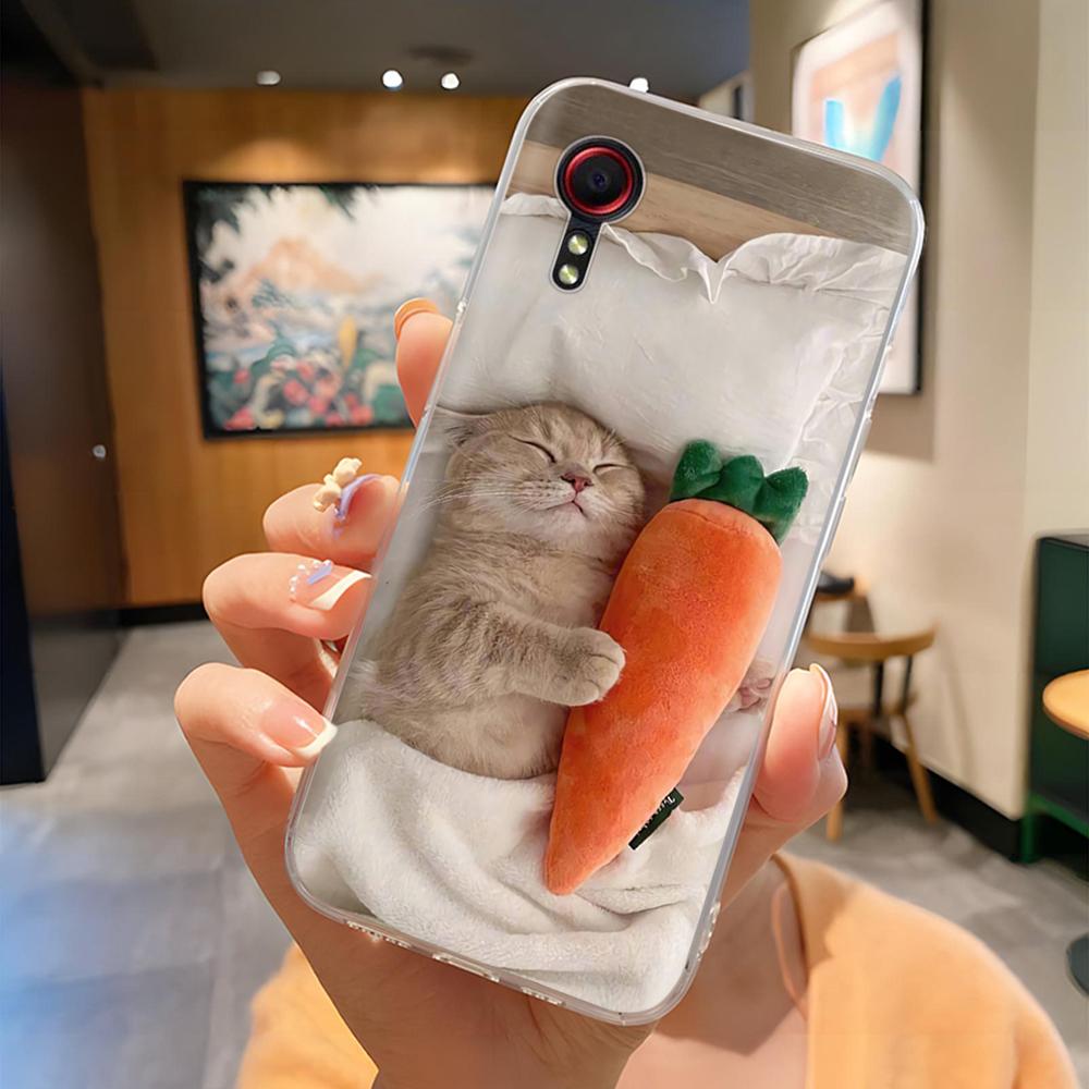 For Samsung Xcover 5 Case Cartoon Butterfly Soft Clear Slim Silicone Back Cover For Samsung Xcover5 Phone Housing Shell Fundas