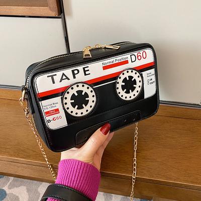 Retro Radio Chain Bag Women's 2025 New Personalized Design Ins Versatile Messenger Shoulder Box Bag