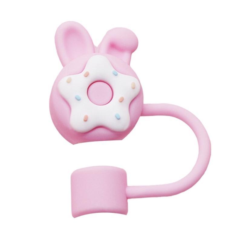 24TE Dustproof Silicone Straw Tip Cover Colorful Straw Protectors Multifunctional Silicone Straw Tip For Everyday Use