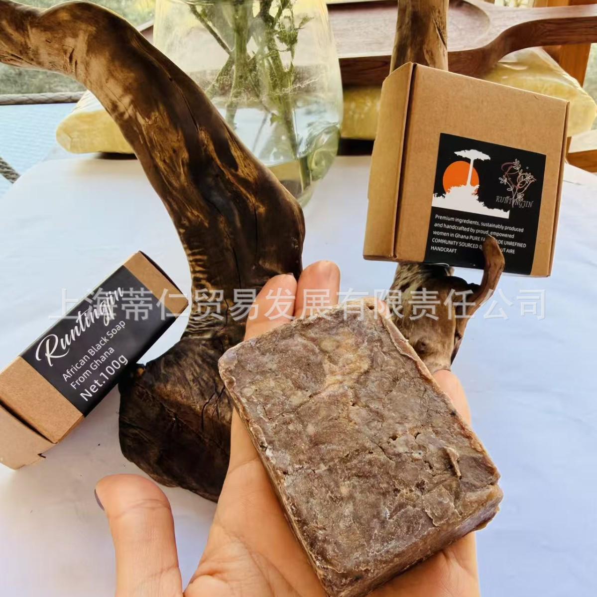 Африканское черное мыло: Натуральное отшелушивающее мыло-шампунь для душа