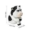 Cow Toys Small Collectible 3D Printed Desk Decor Farm Animal Figure Toys For Kids Adults Desk Office Bookshelf Windowsills