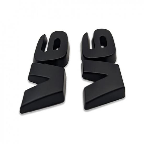 2x Black Metal V6 Emblem 3D V-6 Engine Bagde Car Fender Sticker Sport Decal