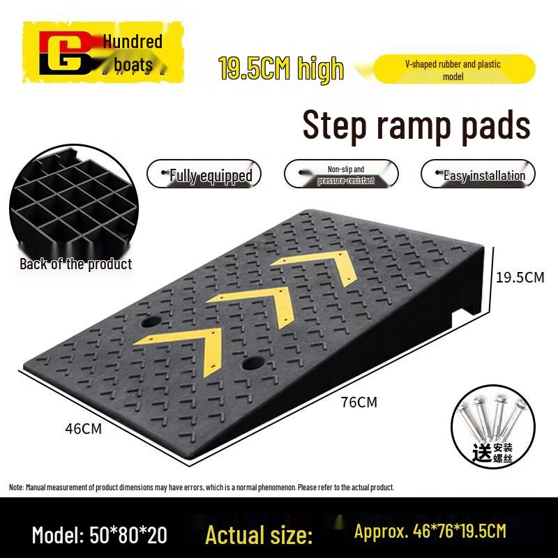 Rubber Car Curb Ramp Mat