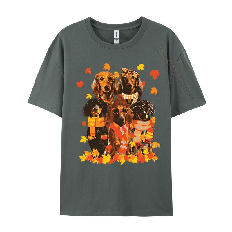 Dachshund Dog Halloween Thanksgiving Tshirt Male Brand New England Style Tops Tees Cotton T Shirt Mens Clothing Plus Size