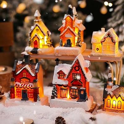 Christmas House Light Decorations For Home Ornaments Kids Xmas Gift New Year Navidad Decor Bedroom Night Light With Battery