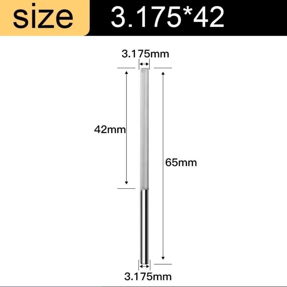 2 Flute Milling Cutter 3.175 4mm Shank Mill Cutter CNC Router Bit  Wood /MDF /Hard Wood/Acrylic/PVC