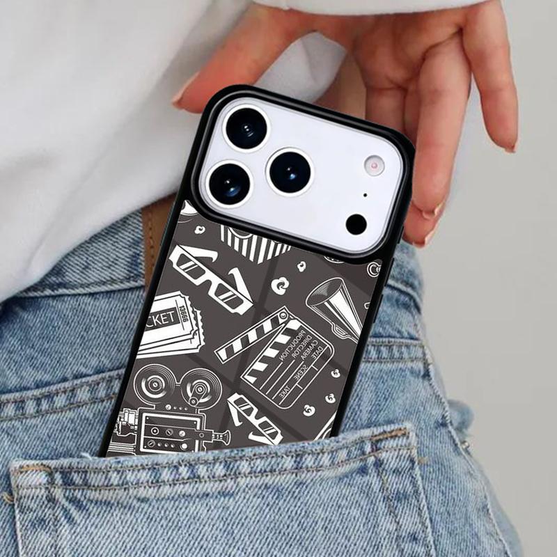Film Movie Clapperboard Clapper Board Phone Case for iPhone 16e 15 14 13 12 17 Pro Max Plus Air 17pro Cover Coque