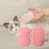 Cat Hair Removal Massage Brush Pineapple Cat Ear Shape Table Leg Scratching Tool Soft Double-Sided Comb for Dogs Cats Self Cleaning