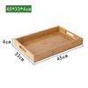 Household Storage Tray Bamboo Water Cup Plate Retro Tea Tray  Dried Fruit