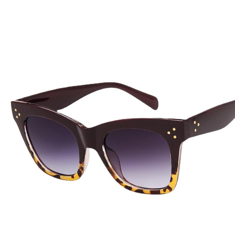 Latest Ladies Oversized Frames Cat Eyes Sun Glasses Fashion Ladies's Sun Glasses Vintage Gents UV Protective Goggles UV400 Eyewear