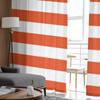 Stripes Orange Tulle Curtains Living Room Kitchen Chiffon Curtain Bedroom Balcony Sheer Curtain Fashion Home Decor