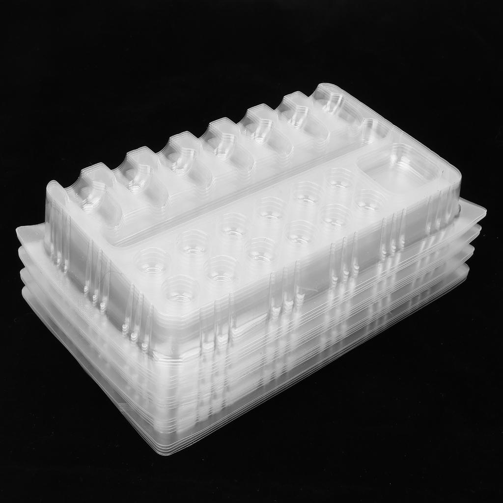 20pcs Disposable Tattoo Pigment Tray Ink Needle Holder Rack Eyebrow Tattoo Supply