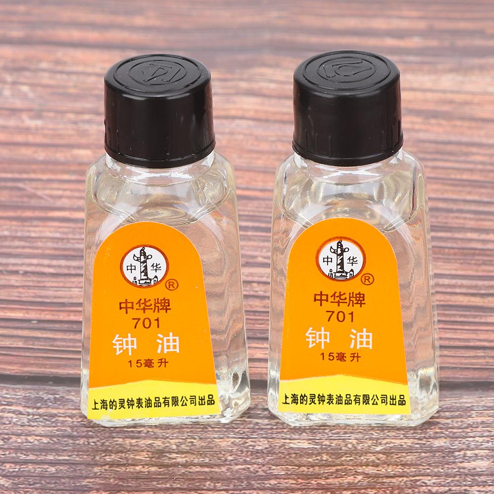 2 Stück 15ml Uhrenöl 701 Schmiermittel Armbanduhr Uhr Wartung Reparaturwerkzeug