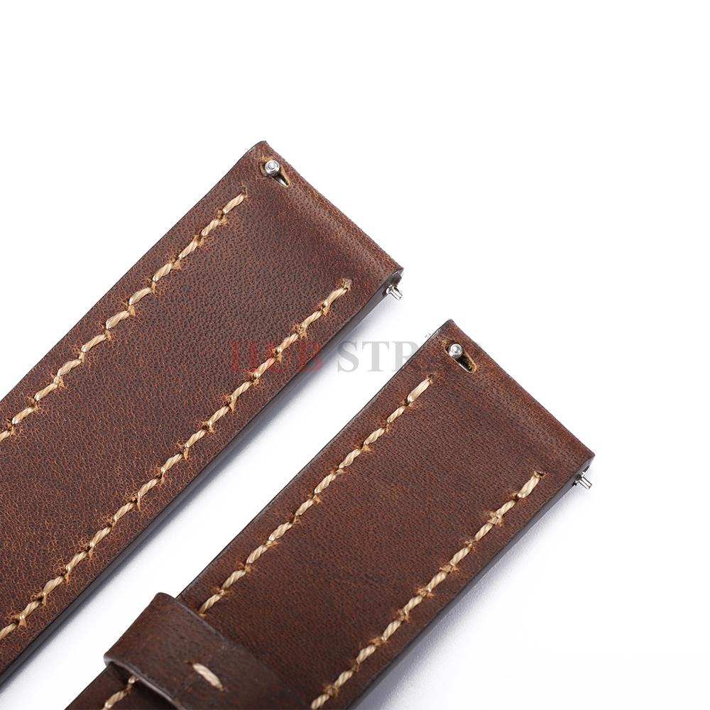 18mm 20mm 22mm 24mm 26mm Calfskin Retro Watchband Quick Release Cowhide Straps for Panerai for Omega Men Women Sport Bracelets