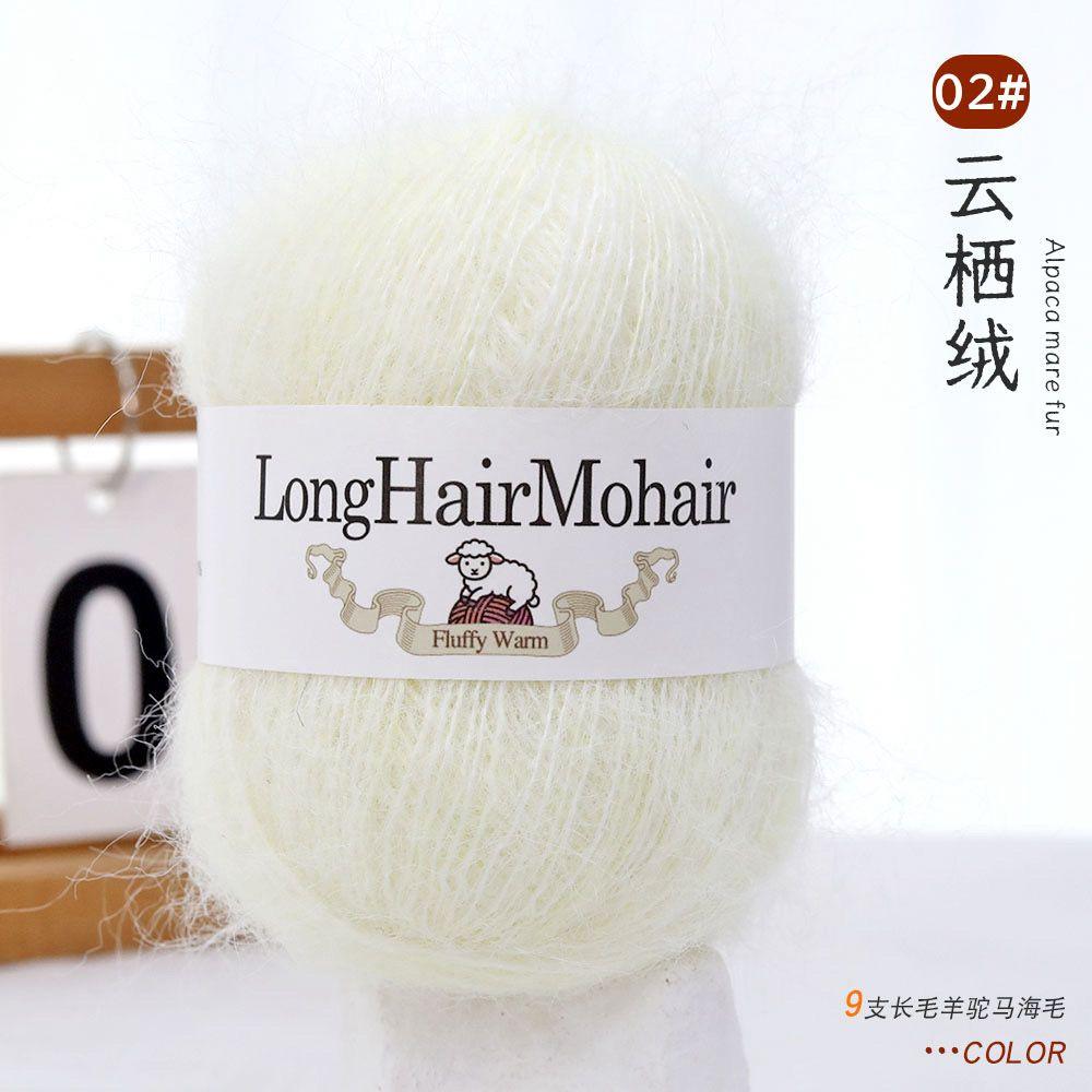 4 pièces/100g/set Fil Mohair Alpaga Pulls Tricotés Main Chapeaux Écharpes Châles Gants Chaussettes DIY Fil Doux Confortable Respectueux de la Peau