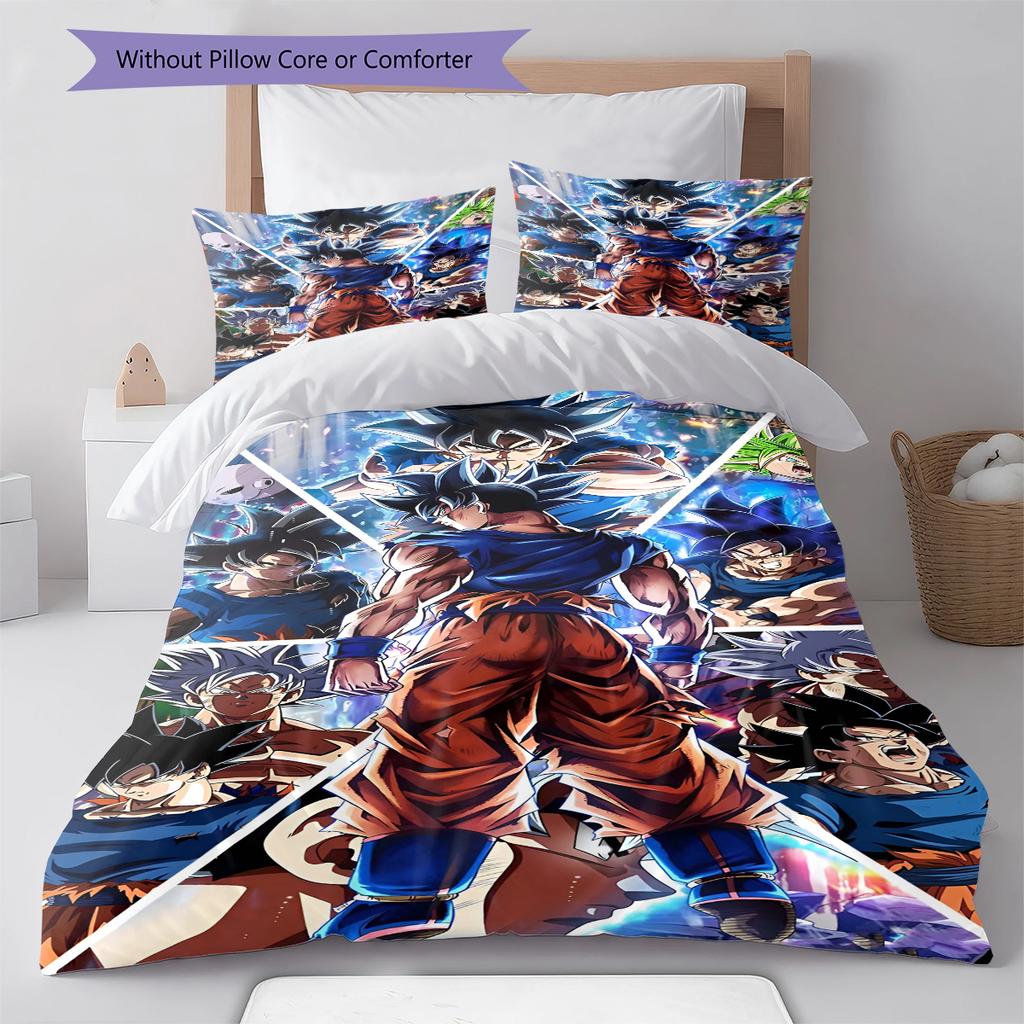 Set Copripiumino Trapuntato con Fantasia Cartone Animato Federa Decorazione per la Casa Regalo di Compleanno (1 * copripiumino + 2 * federa, senza nucleo)