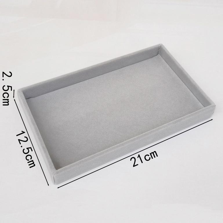Soft Velvet Stackable Jewelry Tray Case Jewelry Display Storage Box Portable Ring Earrings Necklace Organizer Box Jewelry Holder