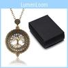Vintage Magnifying Tree Pendant Necklace With Alloy Material For Stylish Women And Men