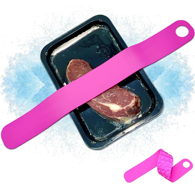 Meat Thawing Belt, Extra Long Silicone Thawing Belts for Frozen Meat