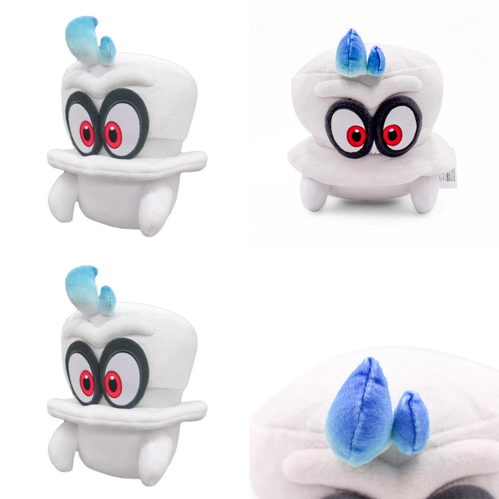 Charmantes kleines Kuscheltier Super Mario Odyssey White Cappy Normalform 8" Plüschtier für Kinder