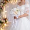 Stylish Wedding Flower Arrangement Bride Bouquet Handheld Flower For Bridal Wedding Ceremony Centerpiece Setting Props