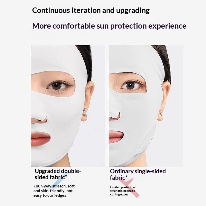 Adjustable Thin Ice Silk Mask Summer Face Cover UV Protection Breathable for Fitness Cycling Sport