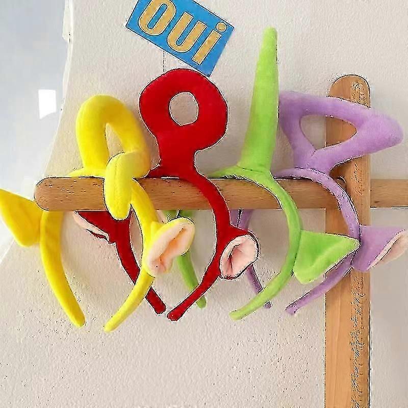 4pcs Teletubbies Headband Anime Cartoon Hairband Three-dimensional Hairband