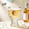 Tall Football Mug Soccer Trophy Beer Glass 400ml Capacity Mug Clear Glass