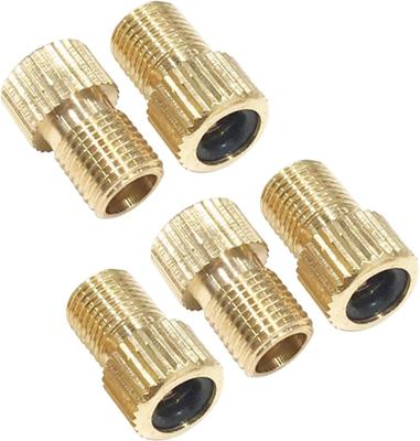 Audiophile Air Valve Adapter French To American Conversion Gold 5 Piece Set Product Size 15mm X 9mm