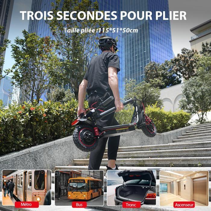 Trottinette Électrique Pliable pour Adulte i10pro - Autonomie 60km - Moteur 1000W - Batterie 15Ah -Pneus 10'' - 4 Vitesses - APP