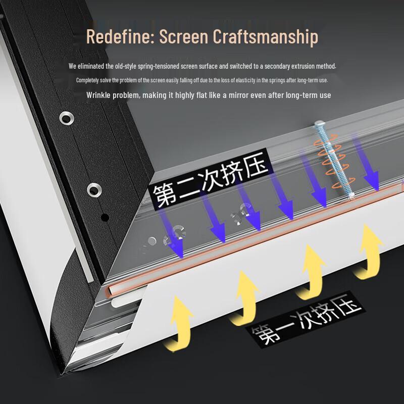 IN&VI 133-inch 16:9 HD Wall-Mounted Projector Screen