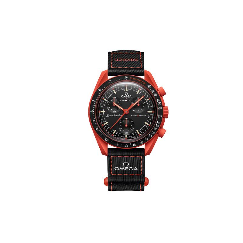 SWATCH Men 42mm Black Watch SO33O100 SO33O100 Black Dial