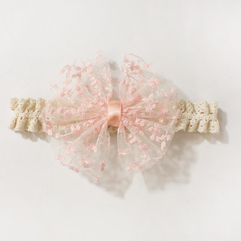 Dünne Kinderhaaraccessoires, neues Spitzen-Schleifen-Baby-Stirnband, niedliches Baby-Kopfschmuck-Stirnband.
