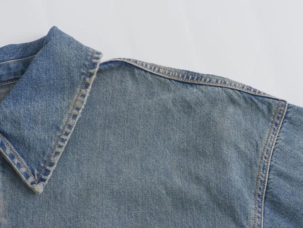 Women's Versatile Lapel Denim Dress - Simple & Fashionable