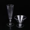 10Pcs Transparent Plastic Wine Glass Recyclable Reusable Shatterproof Wine Goblet For Champagne Dessert Beer Pudding Party