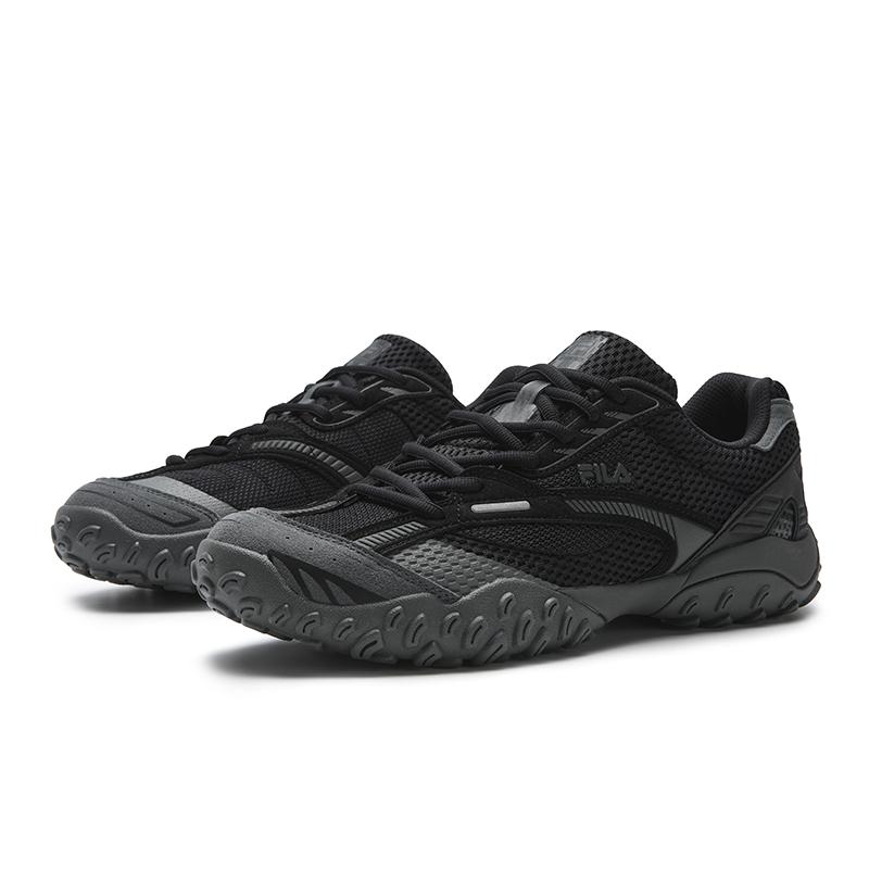 Fila ECHAPPE 2 Abrasion Resistant, Breathable, Lightweight Low Top Casual Shoes Men's Gallant Black/Shadow Black Gray F12M612164FBD