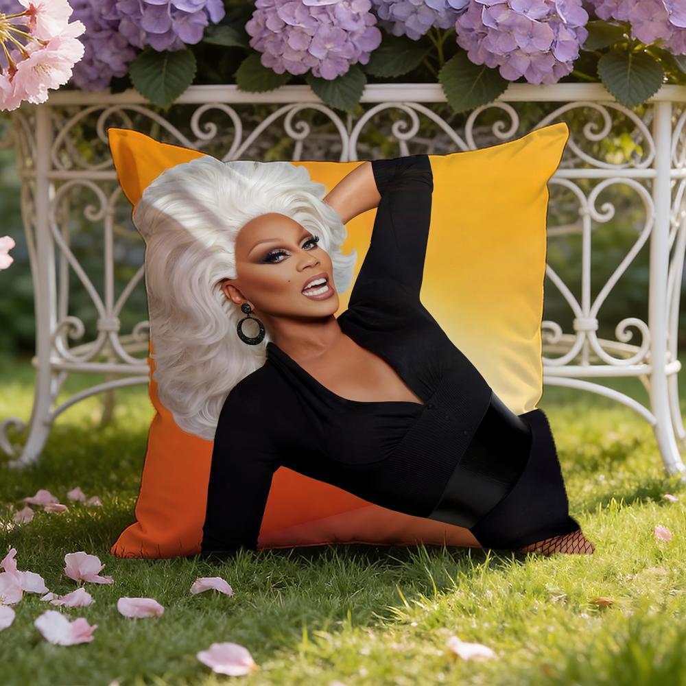 Singer R-RuPaul Cushion Cover Home & Car Dual-Scene Pillow Cover: Reversible for Premium Comfort