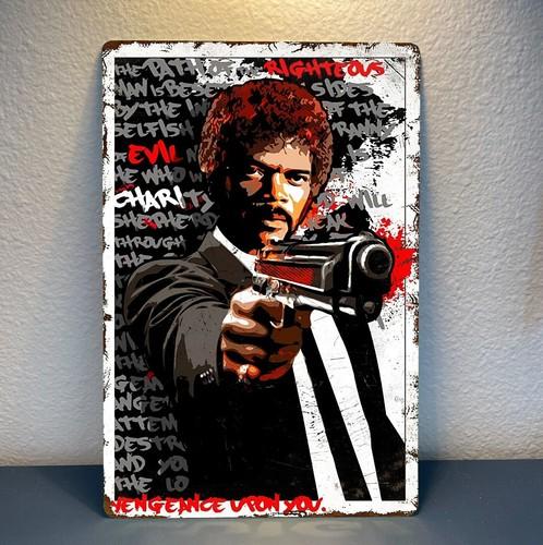 Pulp Fiction Samuel L Jackson Movie Metal Poster Tin Sign xcm aluminum 20x30cm(7.8x11.8inch)