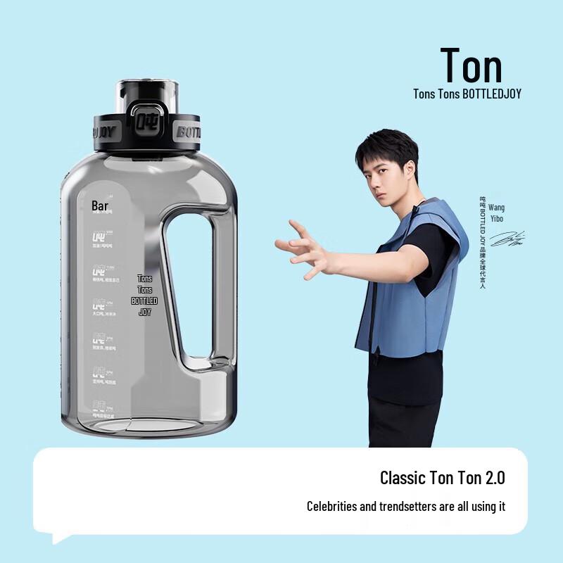 

Large Capacity Tritan Sports Water Bottle 2.5L