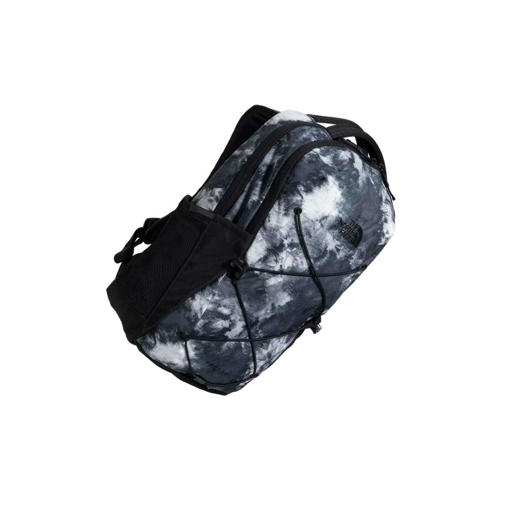 The North Face 27L Logo-Stickerei Reißverschluss Lässiger Rucksack Damenrucksack Schwarz Weiß Grau NF0A3VXG-9H8