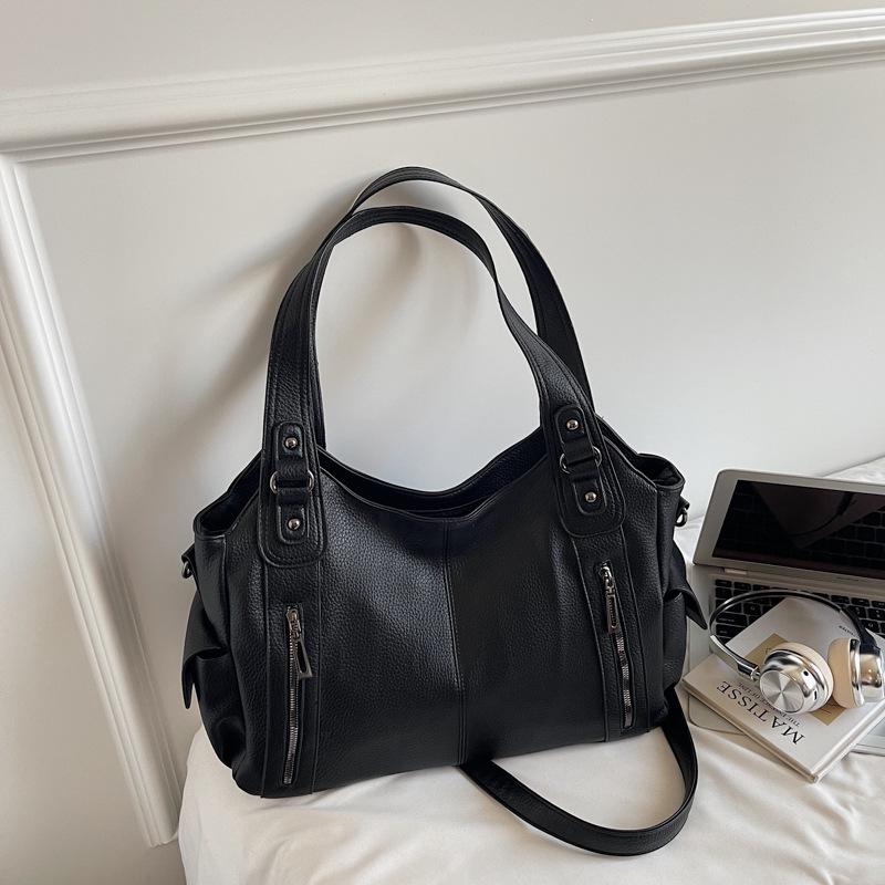 Damen 2025 Große Litschi-Muster Vielseitige Tote/Handtasche/Umhängetasche mit High-End-Appeal
