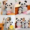 Adorable Panda Mermaid Plush Toy With Soft Short Plush Material For Kids 40cm 60cm 80cm