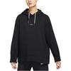 Loose Fleece Hooded Pullover Sweatshirt Women Tops Black DO7409-010