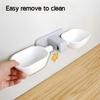 Detachable Pet Feeding Bowl Cute Pet Raised Feeder No Punching Cat Hanging Feeder  Pet Feeding